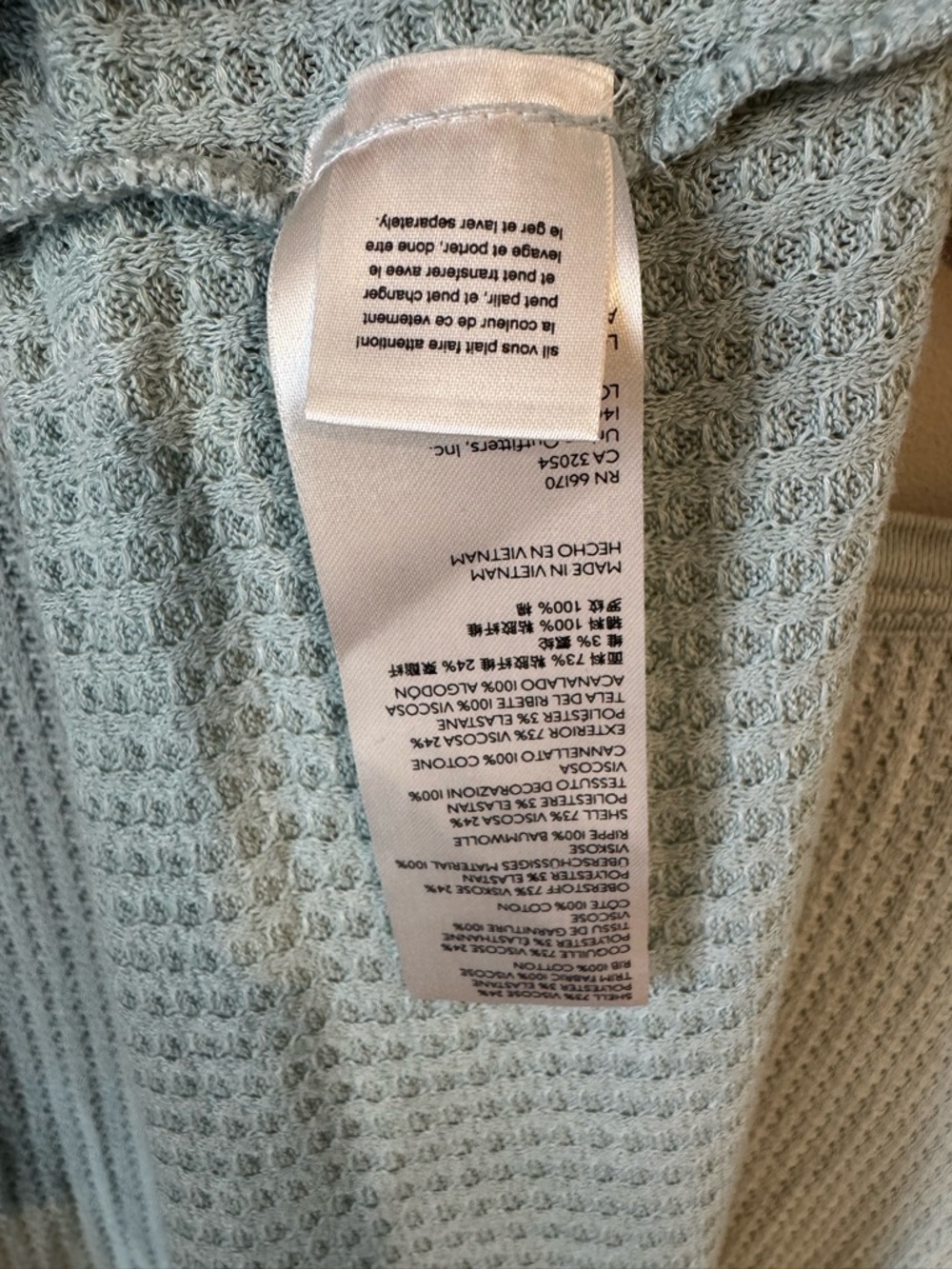 Free People Light Sage Waffle Knit Waffle Dress - Picture 6 of 8